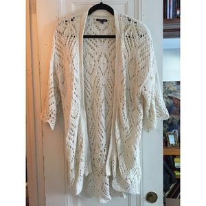 American Eagle • Long Crochet Cardigan - XS/S
